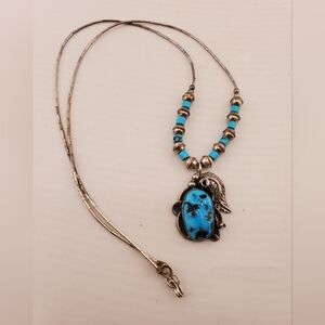 Juan Guarro Sterling Turquoise Necklace